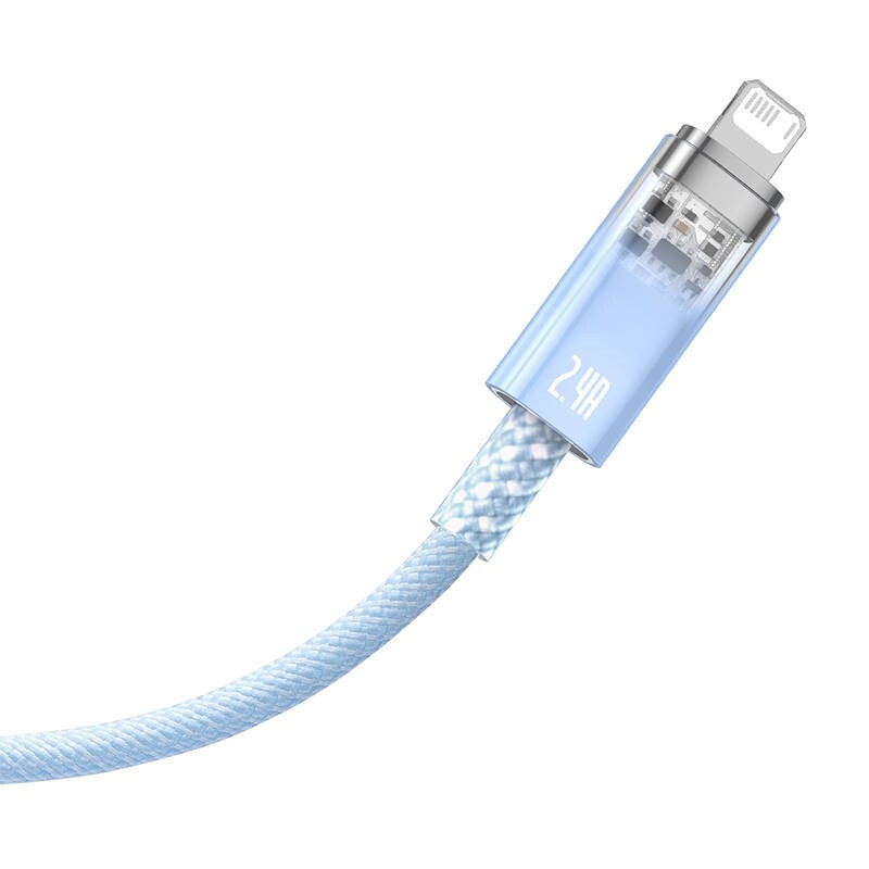 Hurtigladingskabel Baseus Explorer USB til Lightning 2,4A 1M (blå)