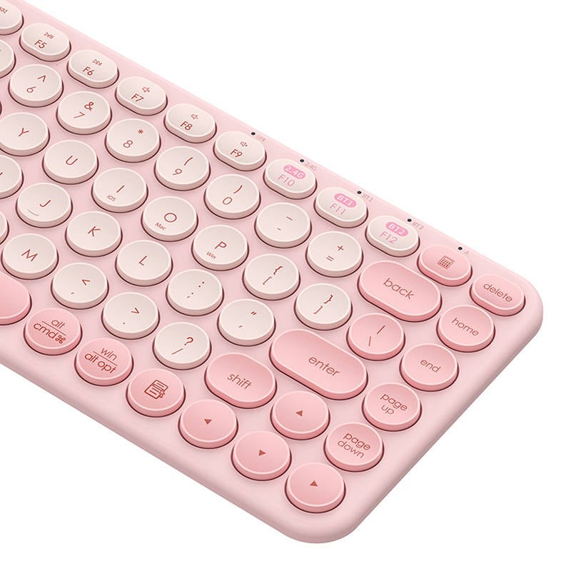 Baseus K01A trådløst tri-mode-tastatur babyrosa