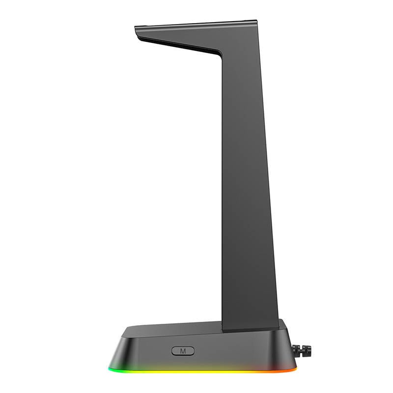 ONIKUMA hodetelefonstativ med RGB og USB-hub – Svart