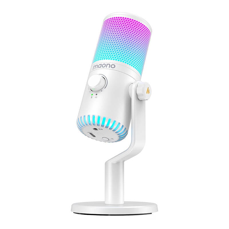 Spillmikrofon Maono DM30RGB (hvit)