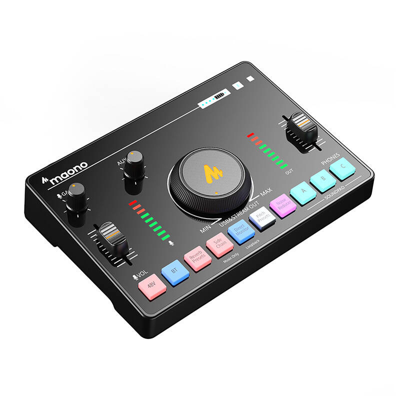 Maono AMC2 Neo lydmikser og lydkort for streaming og podkast / XLR, USB-C og Bluetooth