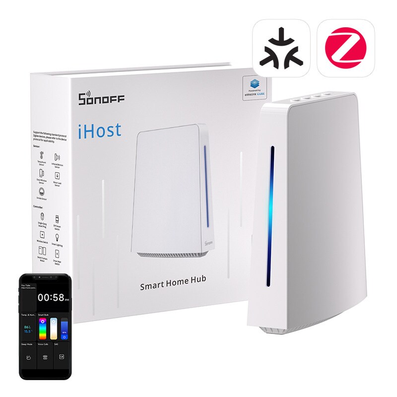 Bramka iHost Hub WiFi, ZigBee, Bluetooth, Matter SONOFF AIBridge, 2 GB, LAN