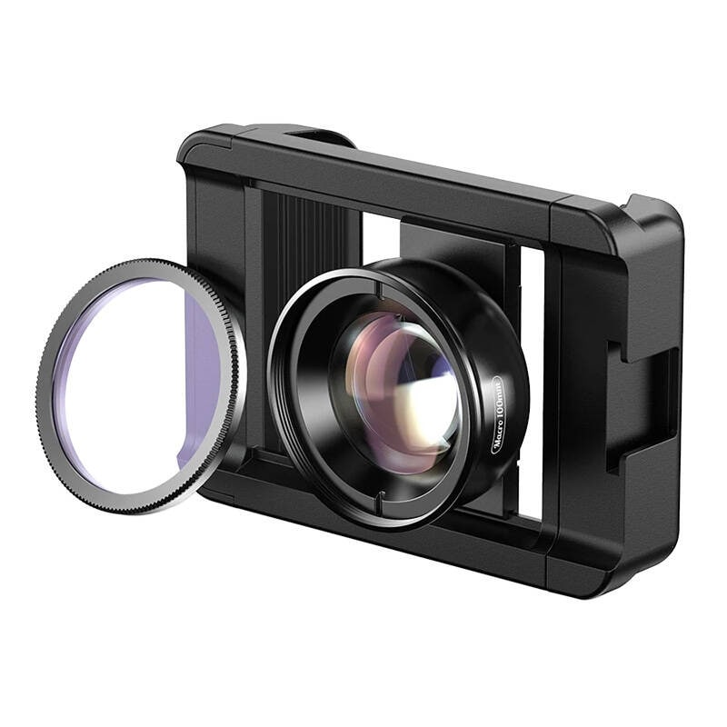 Mobilobjektiv APEXEL APL-HB100CPL100 mm makro med CPL (svart)