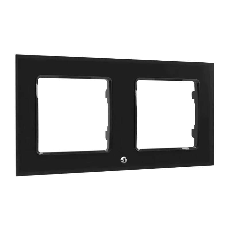 Shelly Switch Frame Double (svart)
