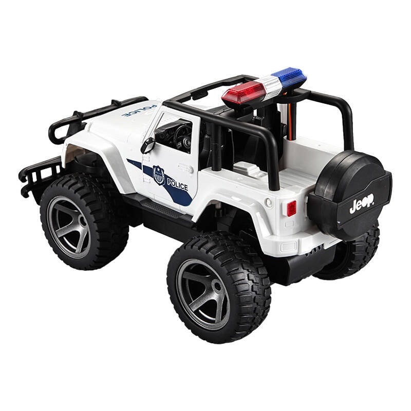 Fjernstyrt bil 1:12 Double Eagle (hvit) Jeep (Police) E550-003