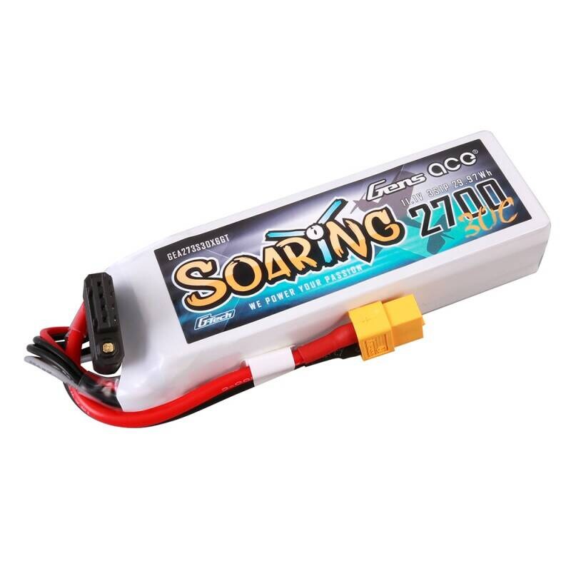 Gens ace G-Tech Soaring 2700mAh 11,1V 30C 3S1P LiPo-batteri
