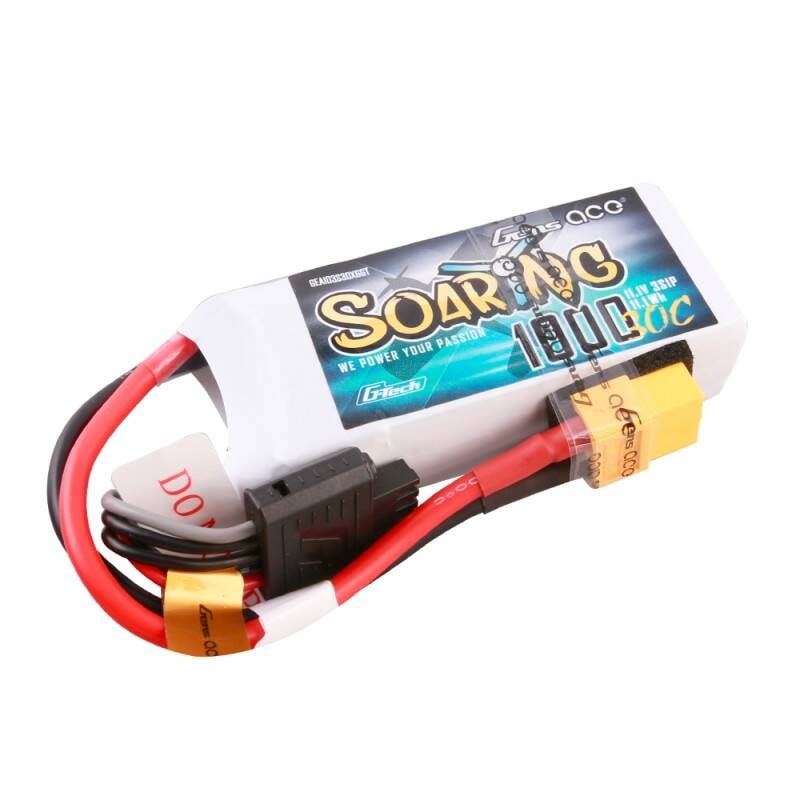 Gens ace G-Tech Soaring 1000mAh 11.1V 30C 3S1P Lipo-batteri
