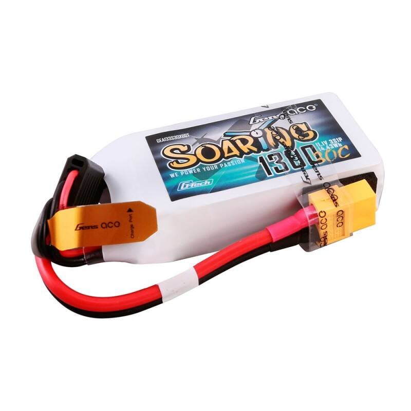 Gens ace G-Tech Soaring 1300mAh 11.1V 30C 3S1P Lipo-batteri