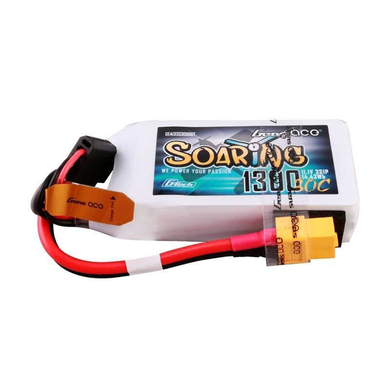 Gens ace G-Tech Soaring 1300mAh 11.1V 30C 3S1P Lipo-batteri