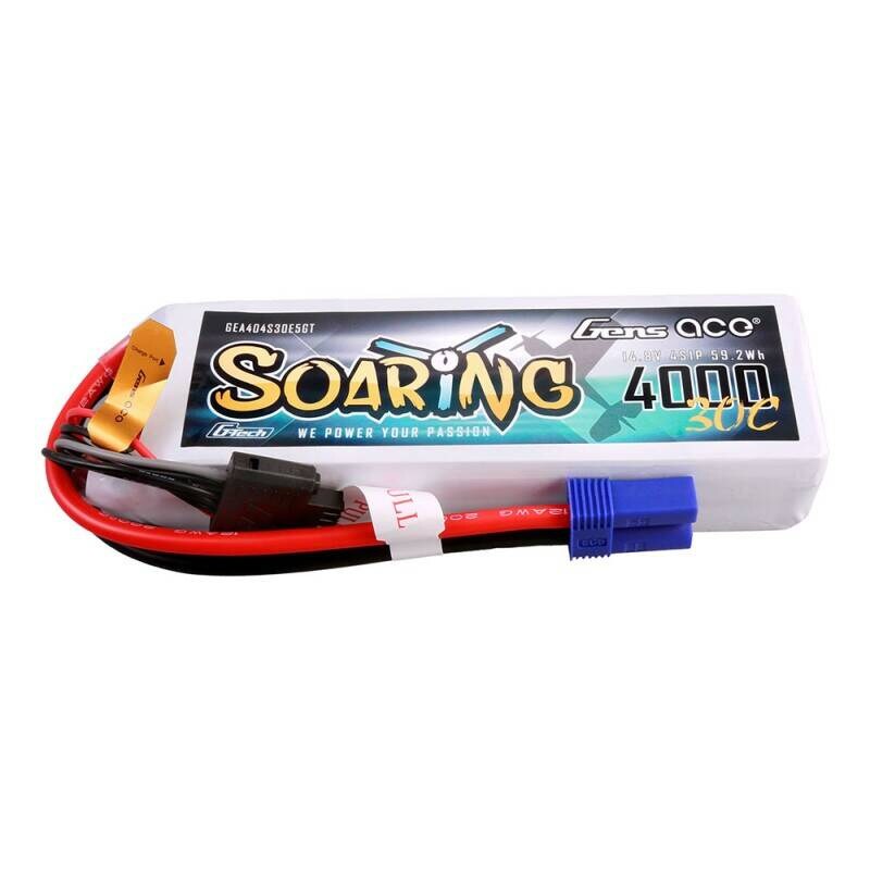 Gens ace G-Tech Soaring 4000mAh 14.8V 30C 4S1P Lipo-batteri