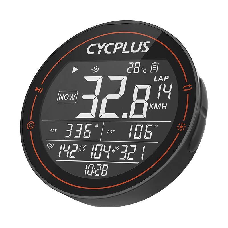 Cycplus M2 sykkelcomputer - kompatibel med Strava, Trainingpeaks osv.
