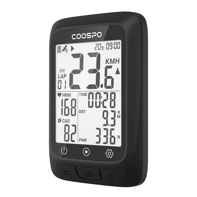 Sykkelcomputer Coospo BC107 kompatibel med z: Strava, Trainingpeaks osv.