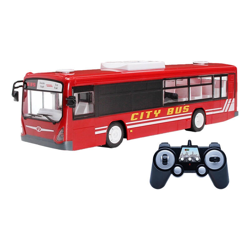 Fjernstyrt bybuss 1:20 Double Eagle (rød) E635-003