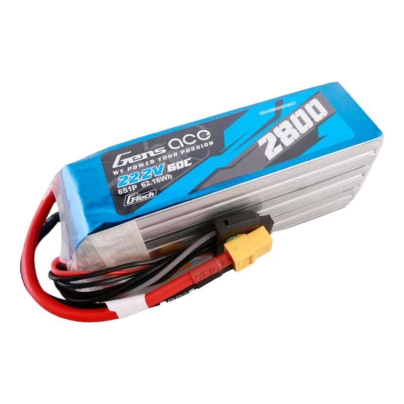 Gens ace G-Tech 2800 mAh 22,2 V 60C 6S1P Lipo-batteripakke med XT60-plugg