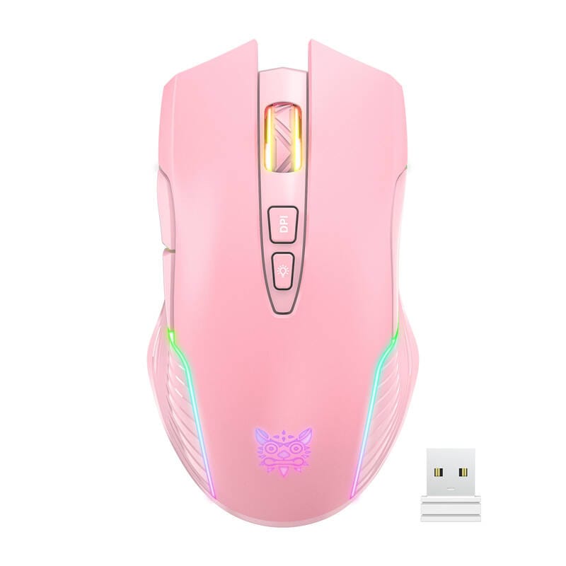 ONIKUMA CW905 Rosa 2,4G trådløs spillmus