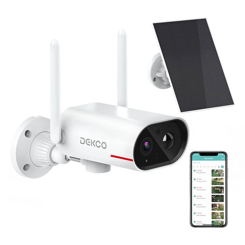 IP utendørs WiFi-kamera med solcellepanel DEKCO DC8L 3MP