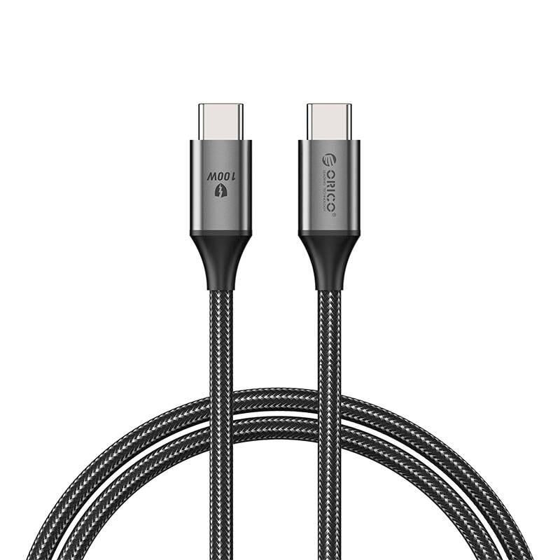Orico 100 W USB-C til USB-C-ladekabel (svart)
