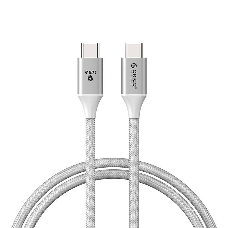 Orico 100 W USB-C til USB-C-ladekabel (hvit)