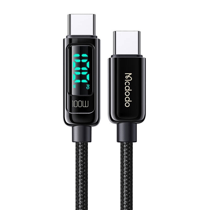 Mcdodo CA-8820 100 W USB-C til USB-C-kabel, 1,2 m (svart)