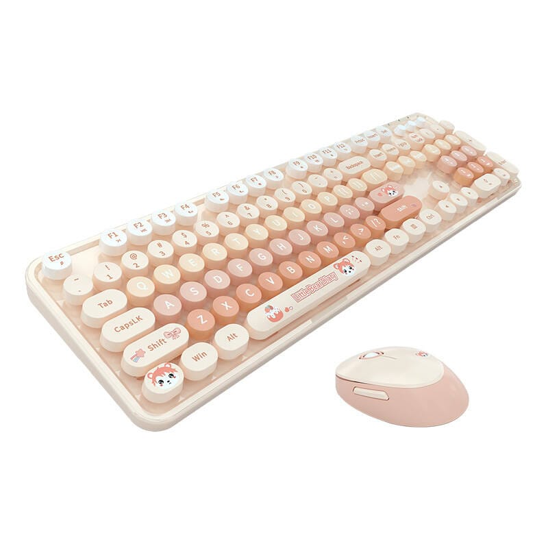 MOFII Sweet New 2.4G trådløst tastatur + musesett (oransje)