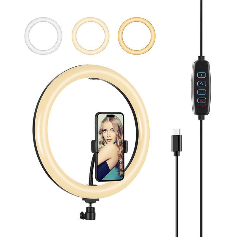 Ringlampe med telefonholder PULUZ