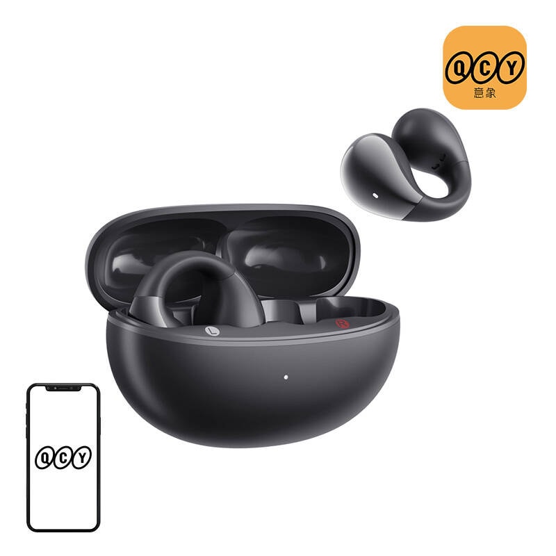 QCY Crossky Clip C30-hodetelefoner (svart)