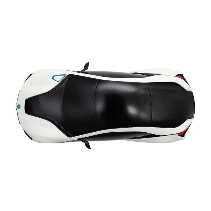 RASTAR R/C 1:24 BMW i8 fjernstyrt bil - UV-sensitiv (hvit og gul)