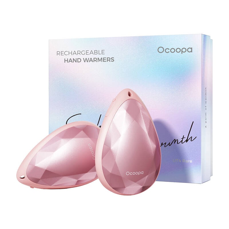 Ocoopa UT4 Rare 2x2000 mAh håndvarmer, USB-C, rosa