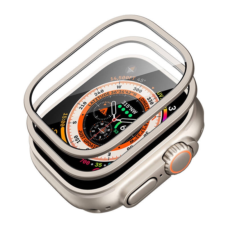 Beskyttelsessett for Apple Watch Ultra ESR 49mm (etui + glass) (titan)