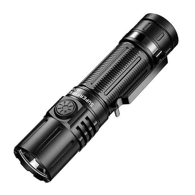 Superfire A20 lommelykt, 1700 lm, 300 m, 5 moduser