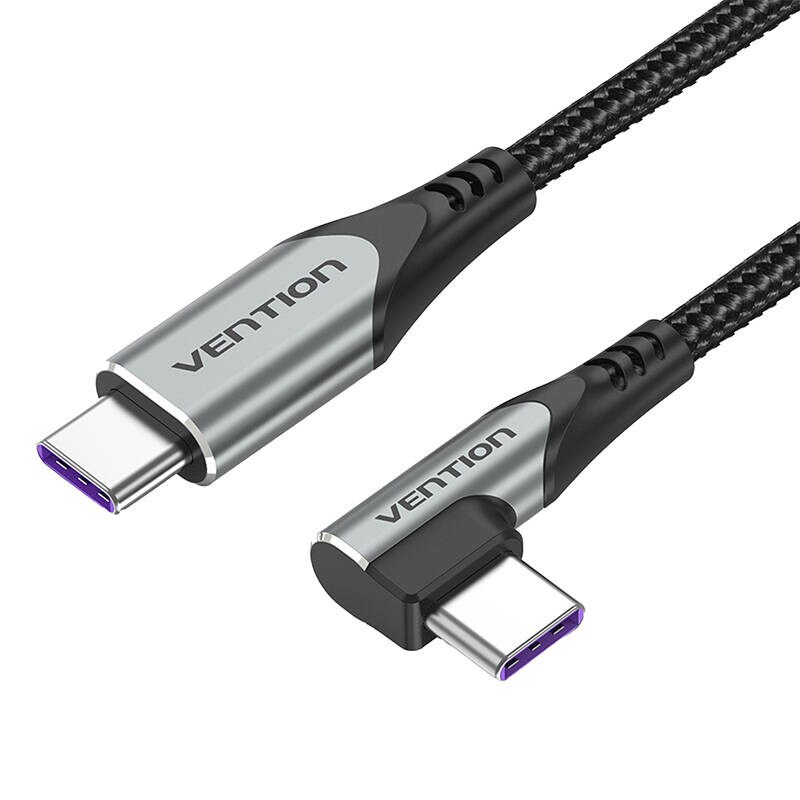 Vention TAKHF USB-C til USB-C 5A vinkelkabel (grå)