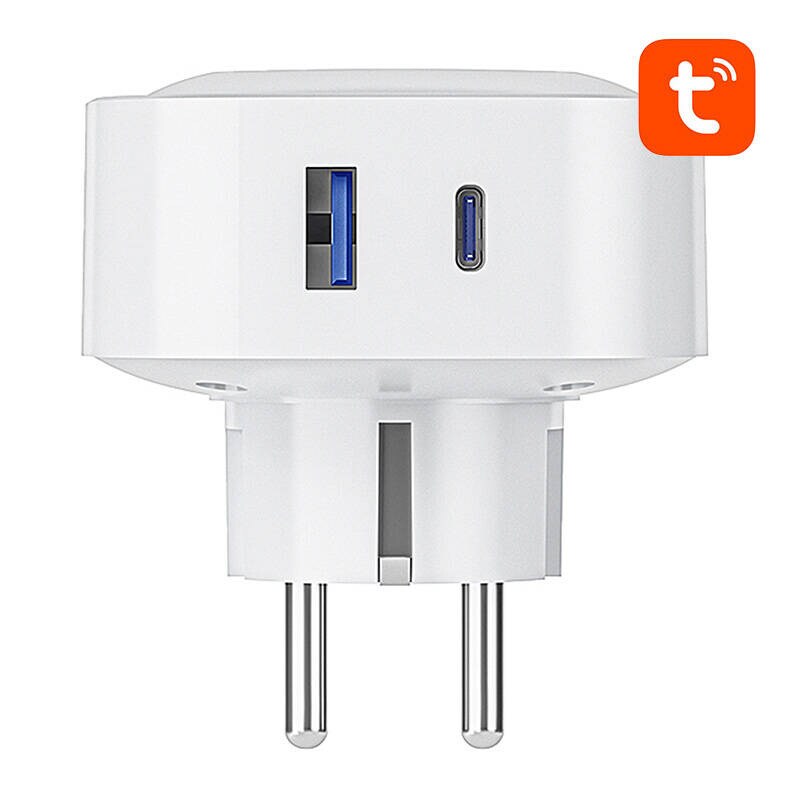 Gosund SP6 Smart WiFi/Bluetooth-kontakt 16A med USB-C PD 20W og strømmåling