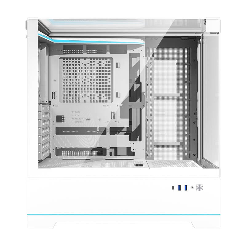 Darkflash DY450 PC-kabinett uten vifter (hvit)