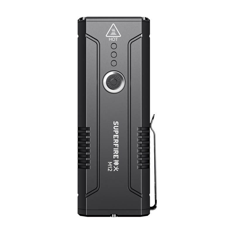 Superfire M12 lommelykt - 8000lm, 6 moduser, vanntett