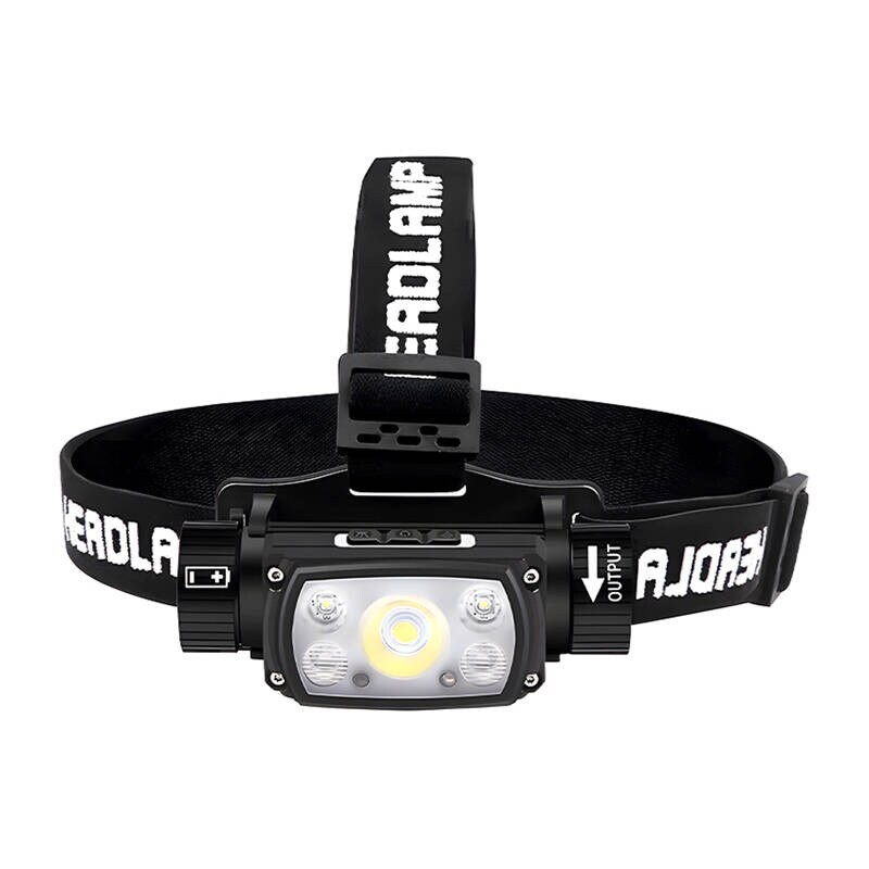 Superfire HE11 hodelykt lommelykt, 640 lm, 20W, 6 moduser, 100m
