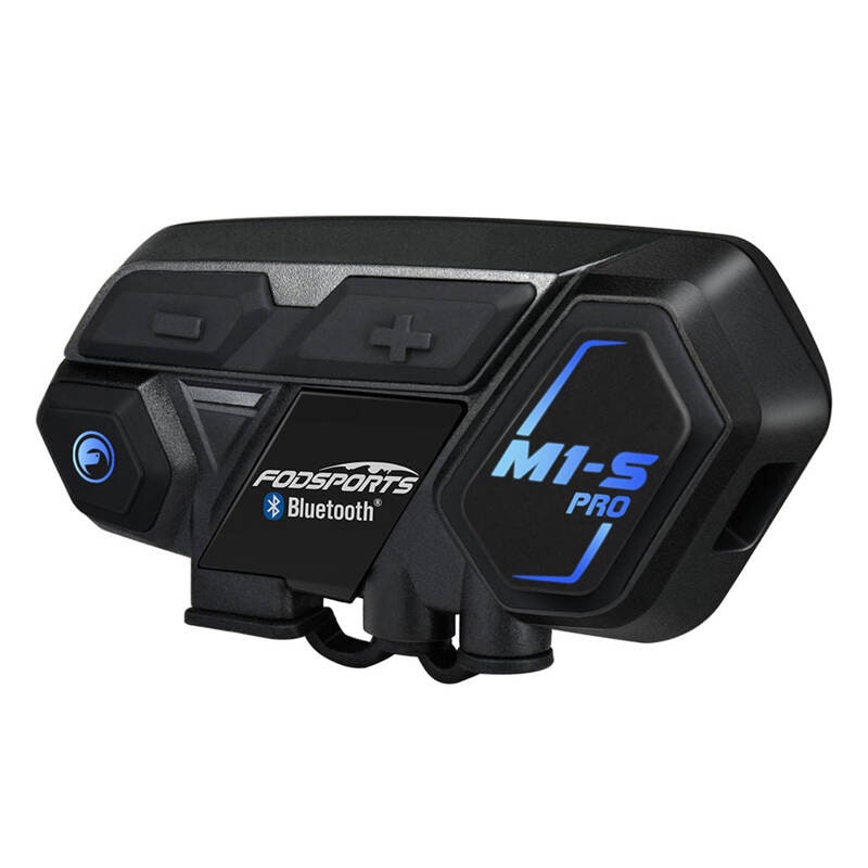 Fodsports M1-S Pro intercom for motorsykkel, to-pakning (svart)