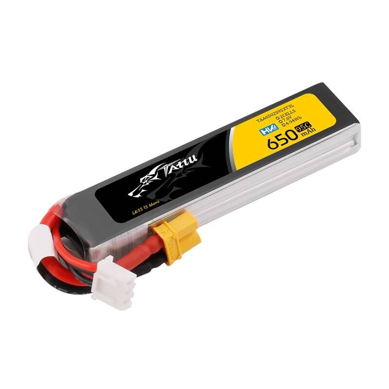 Akkumulator Lipo Tattu 2s 650mAh 95C 7,6V HV z XT30 Long-Pack