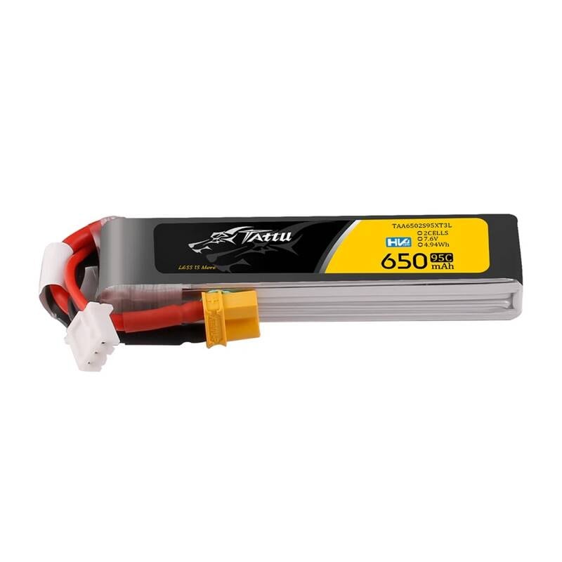Akkumulator Lipo Tattu 2s 650mAh 95C 7,6V HV z XT30 Long-Pack