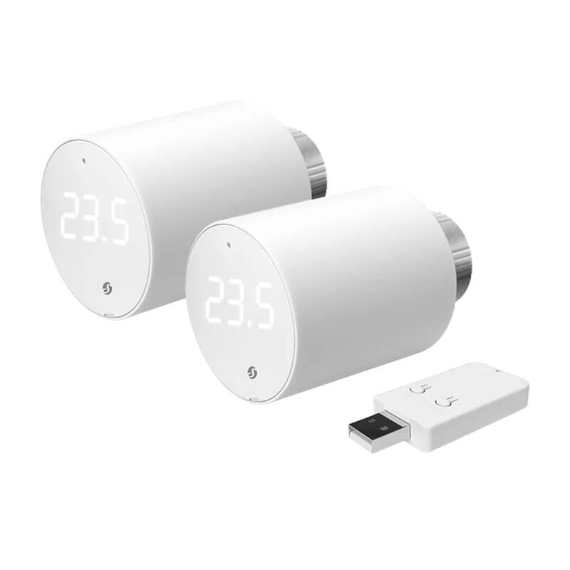 Shelly BLU TRV Termostathode, WiFi/Bluetooth (2 stk. med kontrollenhet)