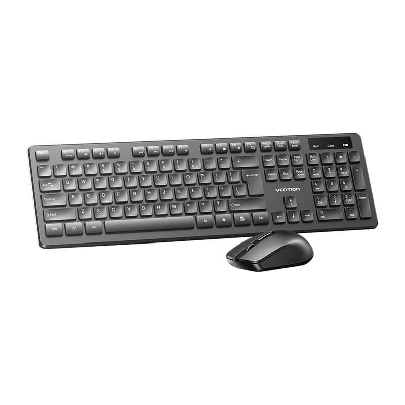 VENTION KTDB0-EN Trådløst tastatur- og musesett (svart)