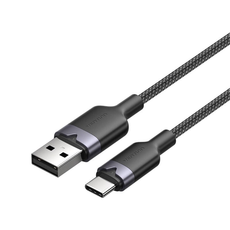 USB 2.0 A til USB-C 3A-kabel Vention CTNBH 2M (svart)