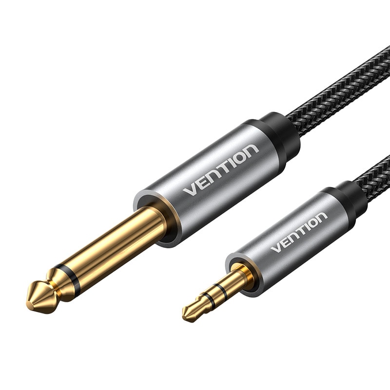 Lydkabel minijack 3,5 mm hann til jack 6,35 mm hann Vention BCYHL 10 m
