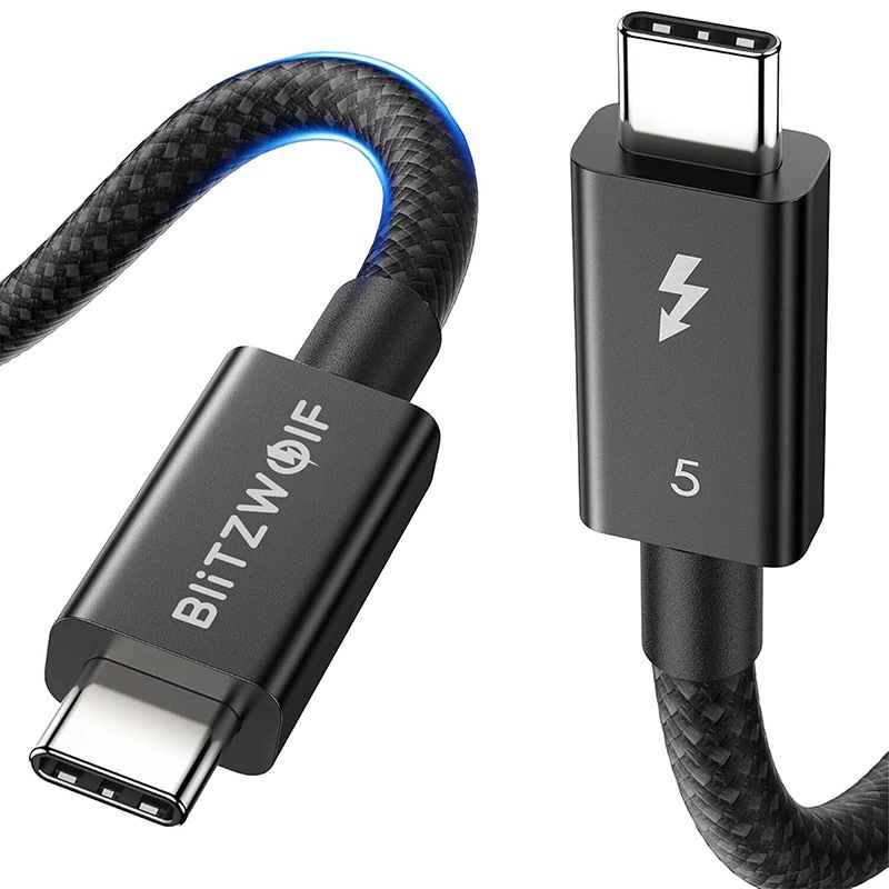 BlitzWolf BW-HDC8 240 W USB-C til USB-C-kabel, 1,5 m (svart)