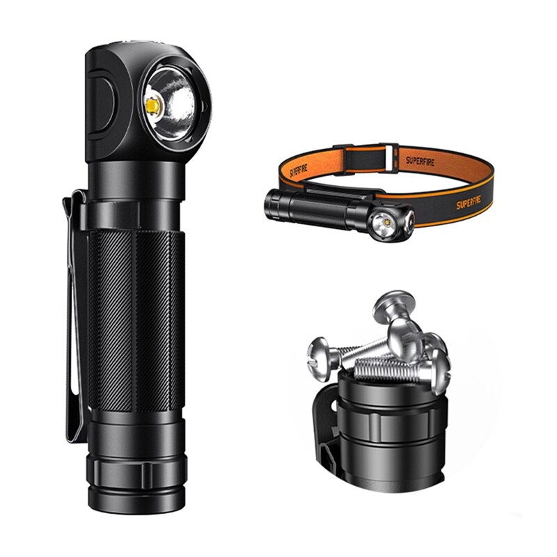 Superfire TH04-S, 1000 lmm USB-C hodelykt lommelykt