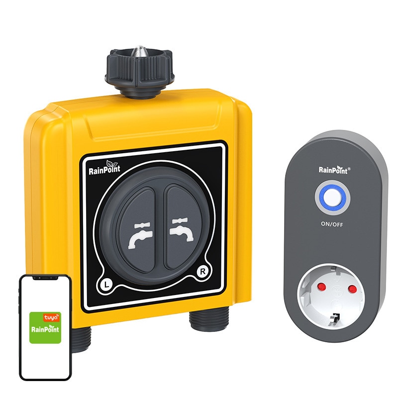 RainPoint 2-soners vanningsregulator med app