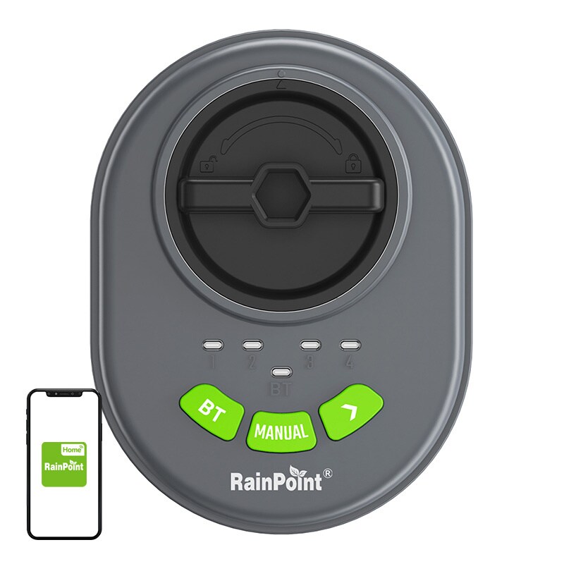 RainPoint 4-soners sprinklerkontroll med app, Bluetooth