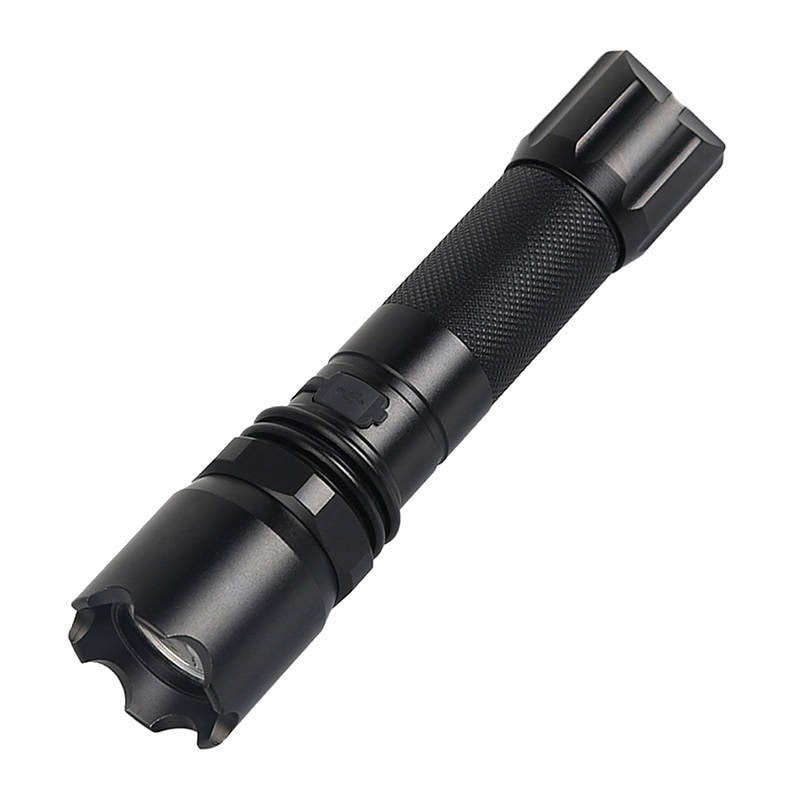 Superfire A10 lommelykt, 550 lm, USB, 100-200 m, 5 moduser