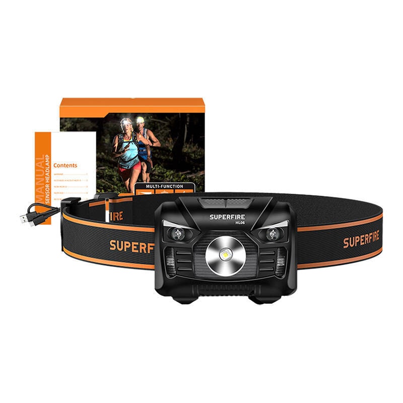 Hodelykt Superfire HL06, 500lm, USB