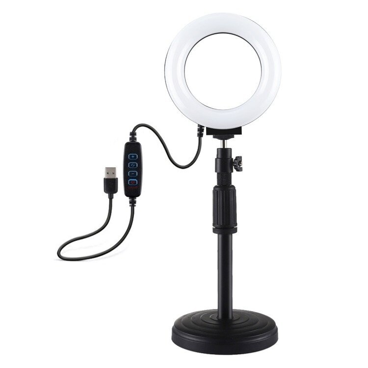 Ring LED-lampe Puluz med justerbar sokkel PU391