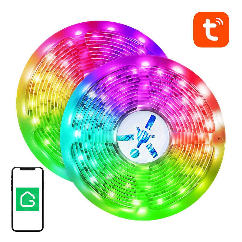 Smart WiFi RGB LED-lysstripe NiteBird SL3 (2x5m), Tuya